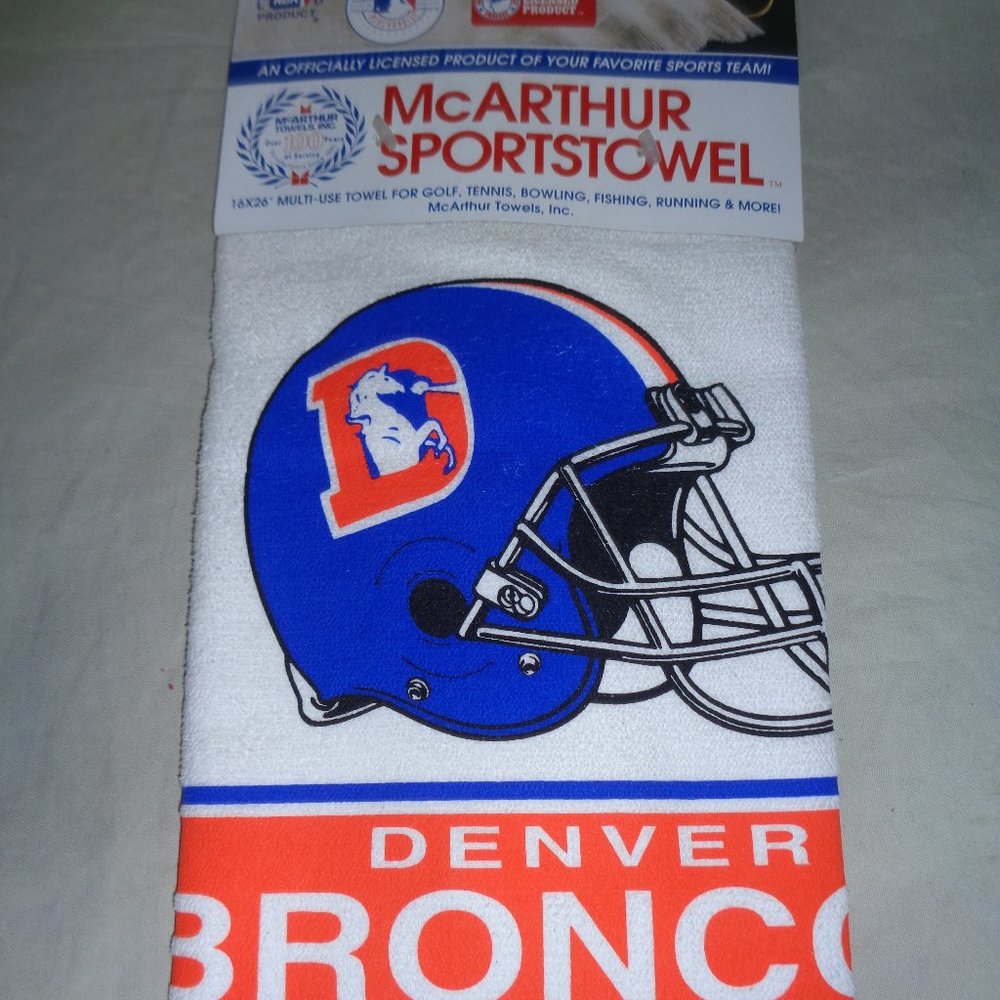 Vintage Denver Broncos McArthur Sports Multi-Use Towel